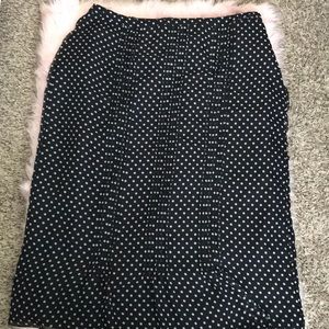 Polka dot pencil skirt!